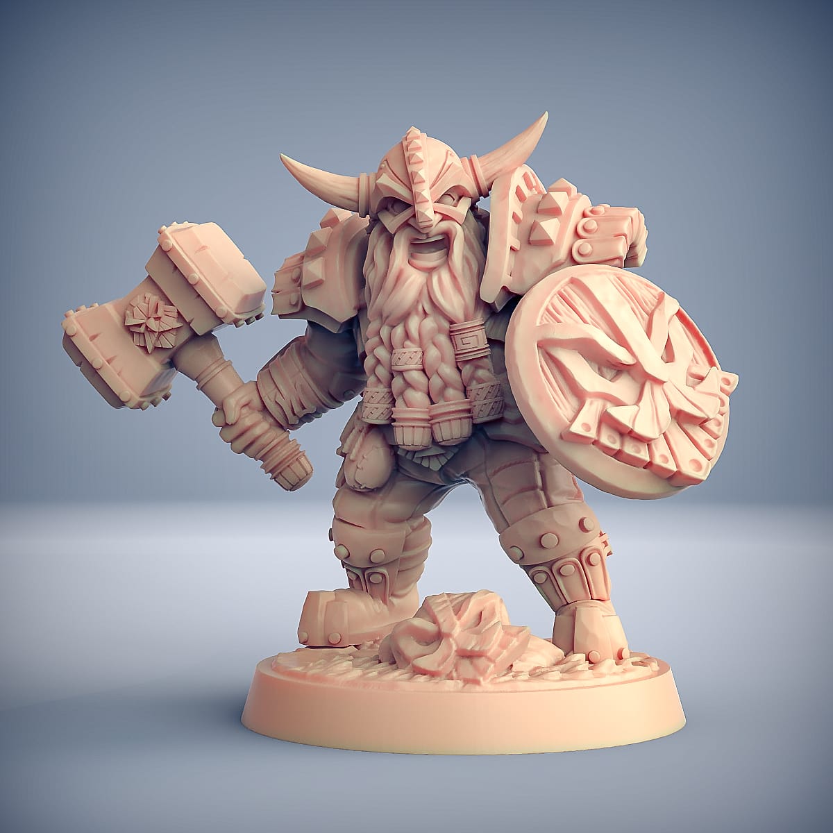3D Printed Artisan Guild Dwarven Defenders Set (Modular) Dwarven Defenders Set 28mm 32mm - 3D Printing Boss 