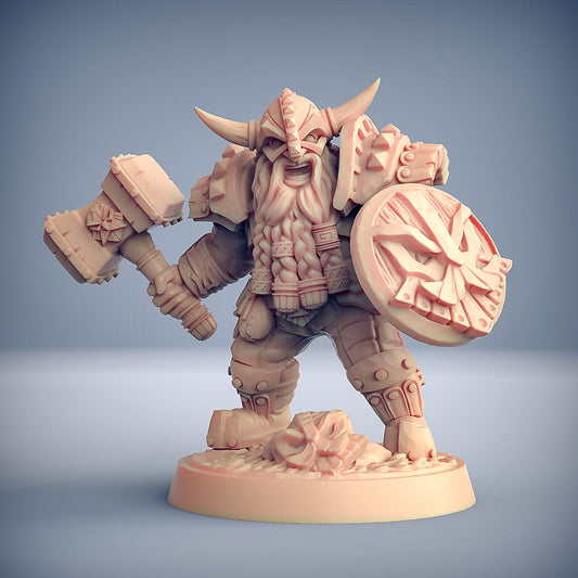 3D Printed Artisan Guild Dwarven Defenders Set (Modular) Dwarven Defenders Set 28mm 32mm - 3D Printing Boss 