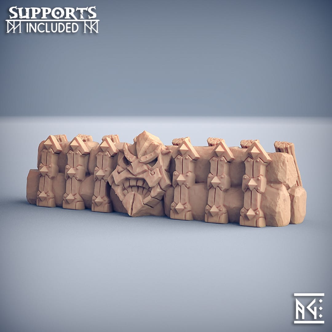 3D Printed Artisan Guild Dwarven Emplacement Dwarven Oathbreakers 28mm 32mm - 3D Printing Boss 