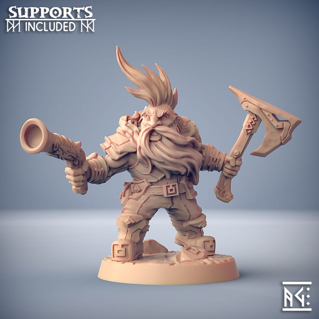 3D Printed Artisan Guild Dwarven Oathbreaker Dwarven Oathbreakers 28mm 32mm - 3D Printing Boss 