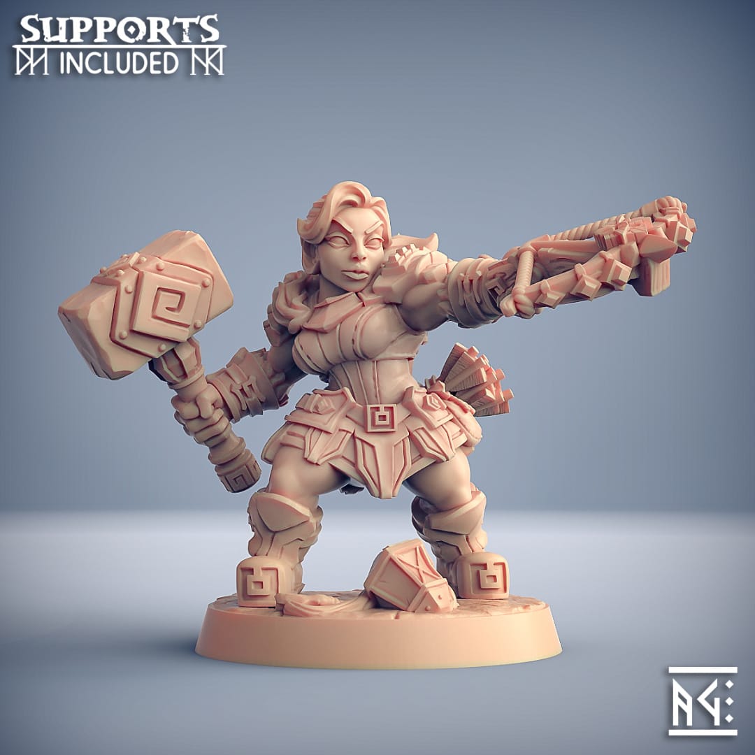 3D Printed Artisan Guild Dwarven Oathbreaker Dwarven Oathbreakers 28mm 32mm - 3D Printing Boss 