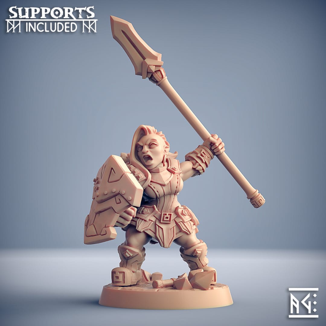 3D Printed Artisan Guild Dwarven Oathbreaker Dwarven Oathbreakers 28mm 32mm - 3D Printing Boss 