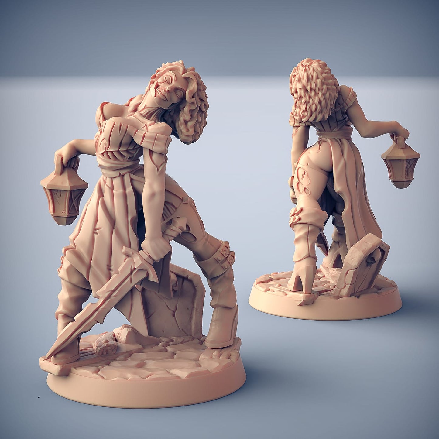 3D Printed Artisan Guild Eliza Fallen Pinup Oldburg Fallen Ones 28mm 32mm - 3D Printing Boss 