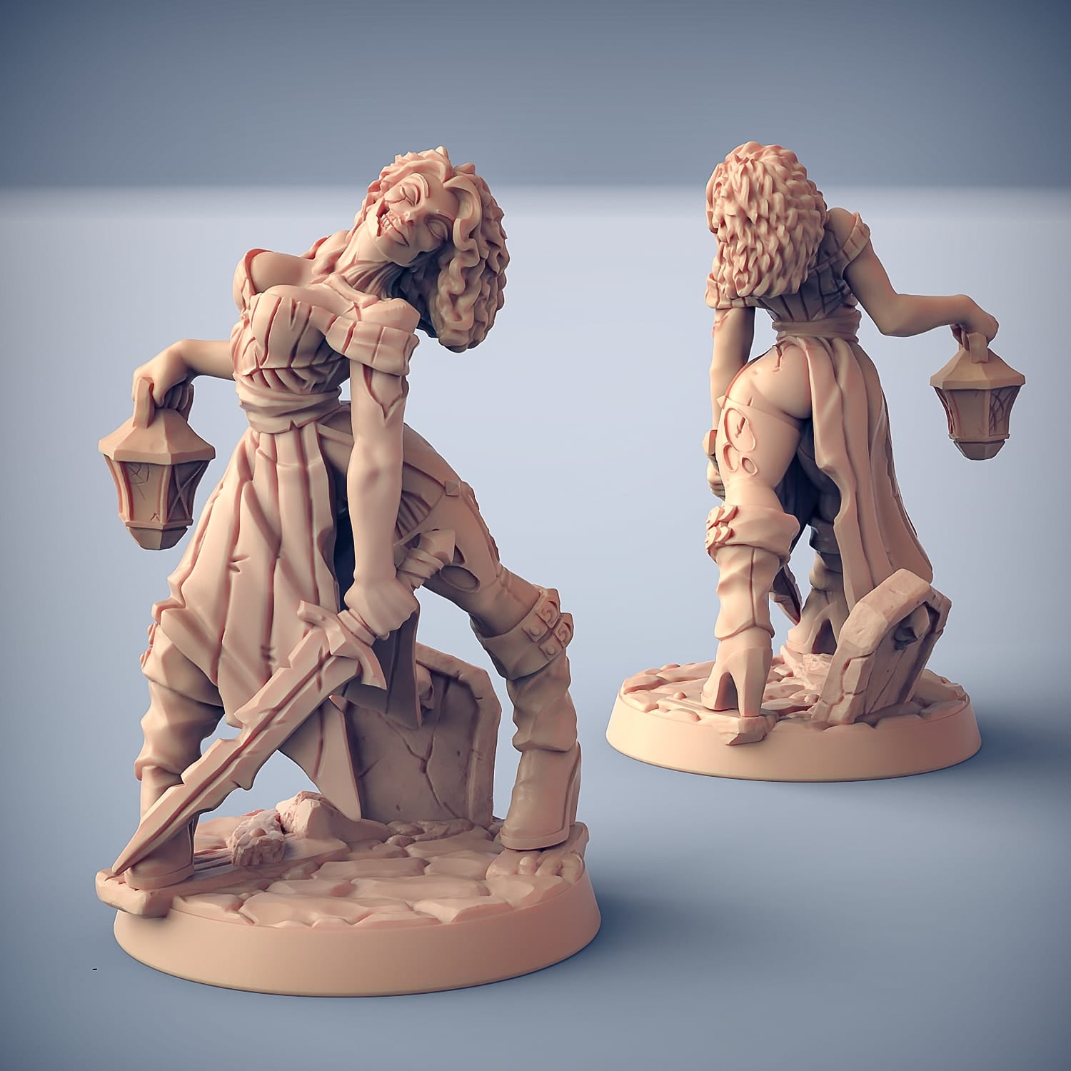 3D Printed Artisan Guild Eliza Fallen Pinup Oldburg Fallen Ones 28mm 32mm - 3D Printing Boss 