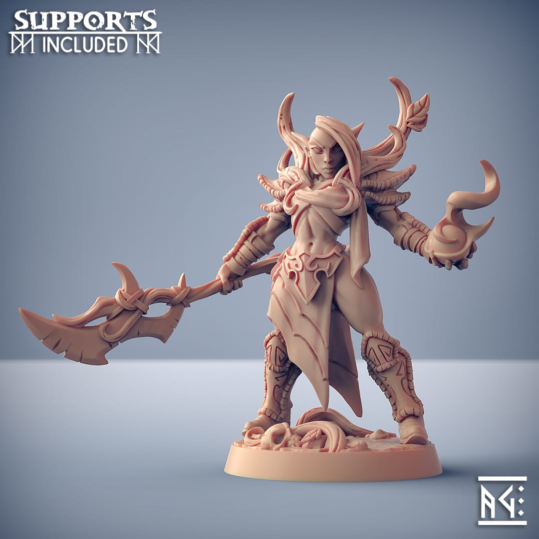 3D Printed Artisan Guild Endelshar Oakrage Deepwood Alfar Set 28mm 32mm - 3D Printing Boss 