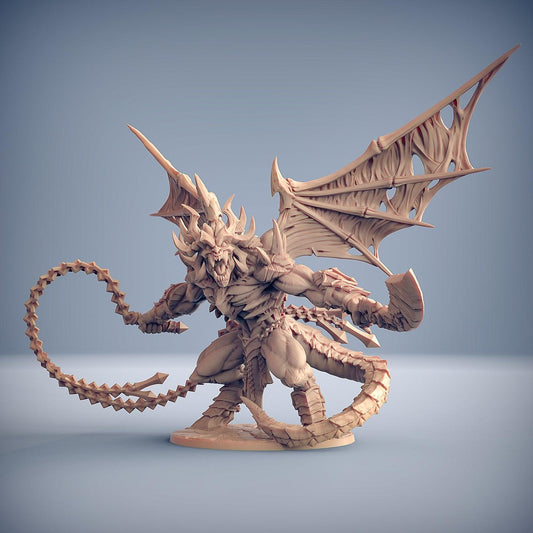 3D Printed Artisan Guild Epic Boss - Baalzrodan the Demon King 28mm 32mm DnD - 3D Printing Boss 