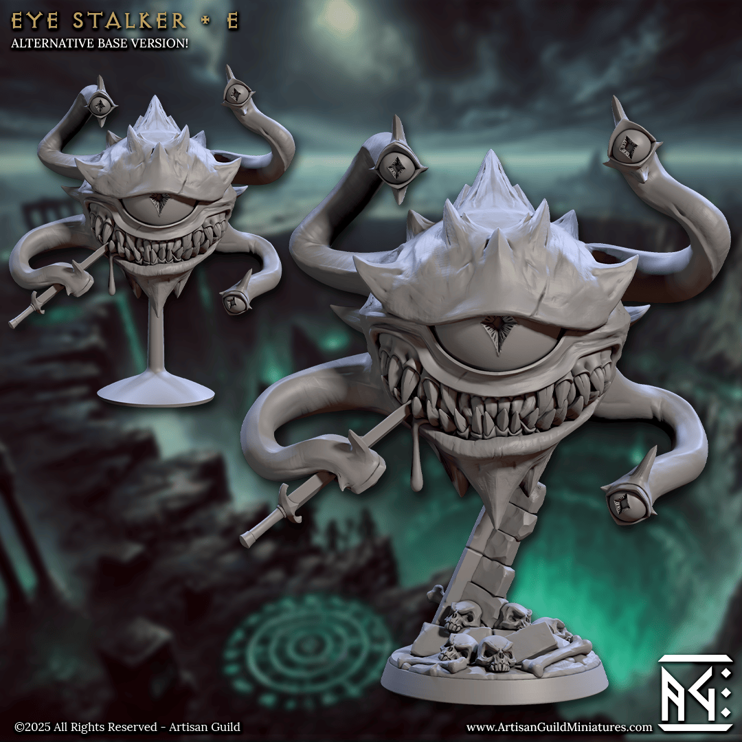 3D Printed Artisan Guild Eye Stalkers Descent into the Hive of the All Seeing 28mm 32mm - 3D Printing Boss 
