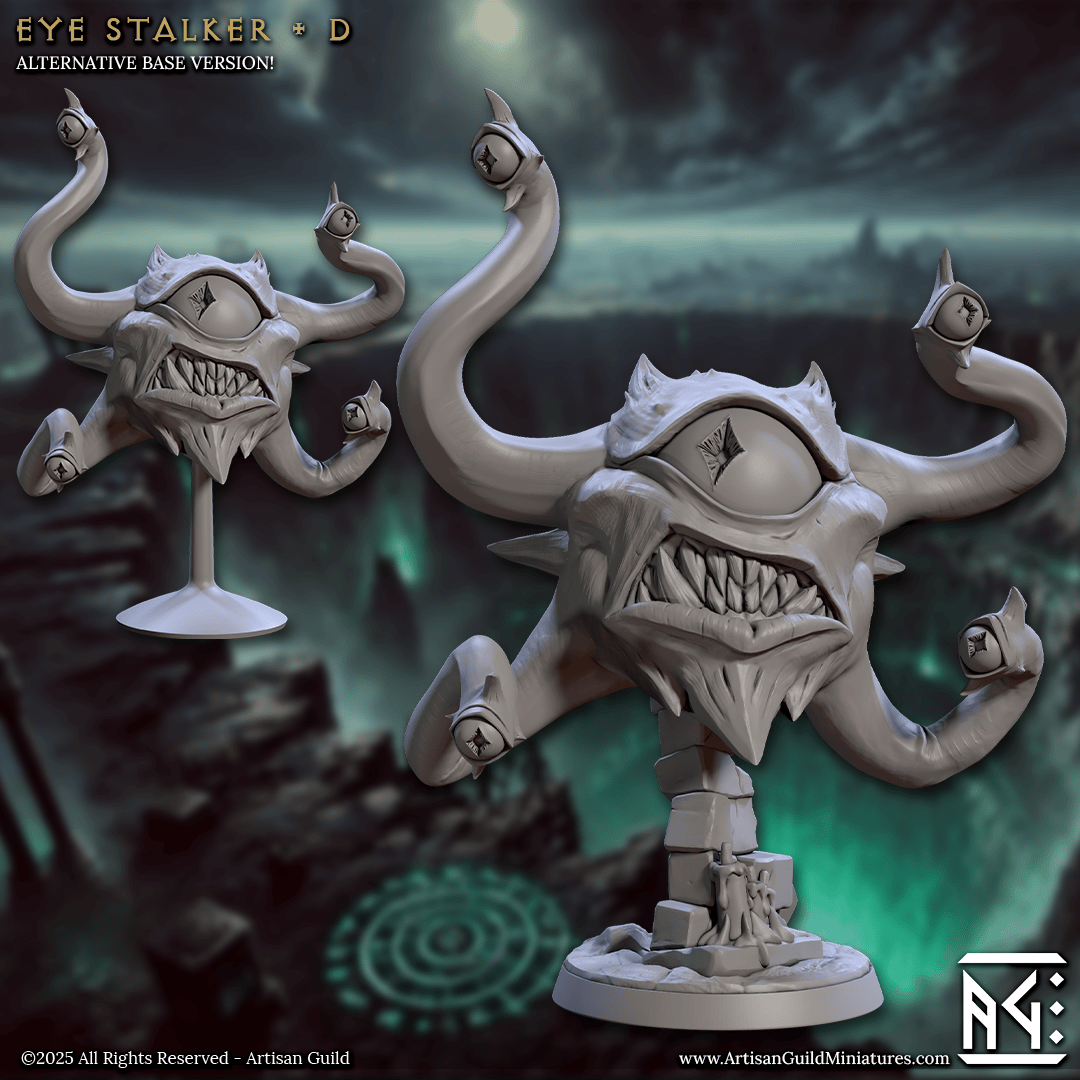 3D Printed Artisan Guild Eye Stalkers Descent into the Hive of the All Seeing 28mm 32mm - 3D Printing Boss 