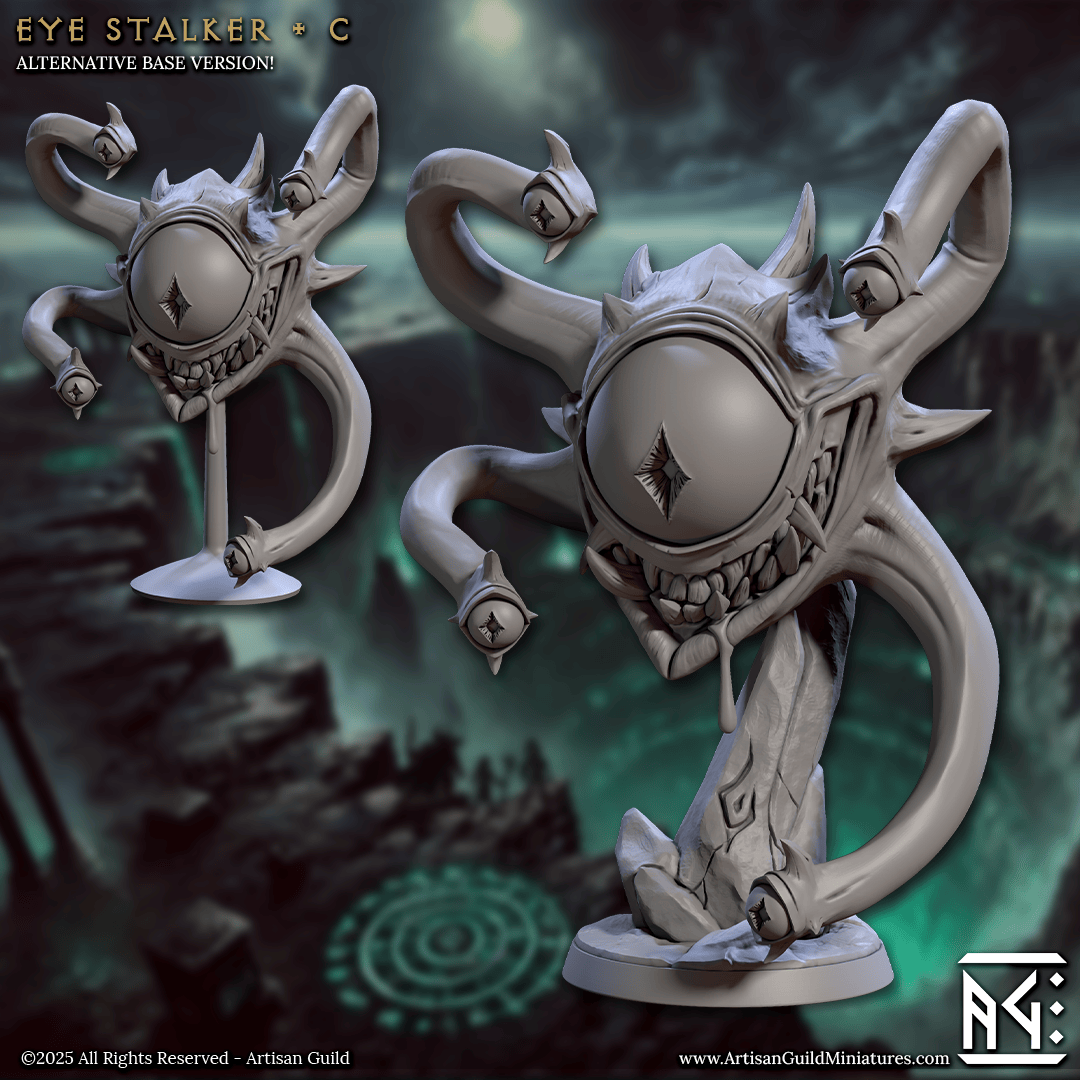 3D Printed Artisan Guild Eye Stalkers Descent into the Hive of the All Seeing 28mm 32mm - 3D Printing Boss 