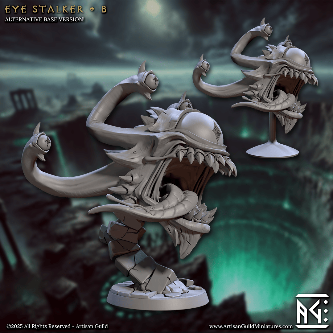 3D Printed Artisan Guild Eye Stalkers Descent into the Hive of the All Seeing 28mm 32mm - 3D Printing Boss 