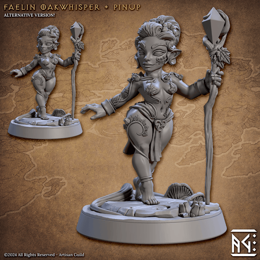 3D Printed Artisan Guild Faelin Oakwhisper Pinup Deeproot Lurikeen Set 28mm 32mm - 3D Printing Boss 