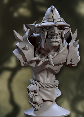 3D Printed Artisan Guild Faldorn Hobgoblin Bust Set 28mm 32mm - 3D Printing Boss 