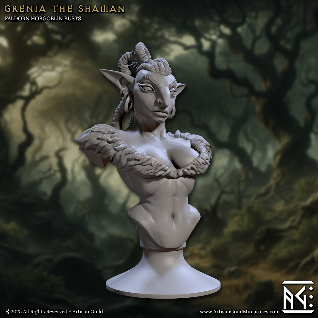 3D Printed Artisan Guild Faldorn Hobgoblin Bust Set 28mm 32mm - 3D Printing Boss 