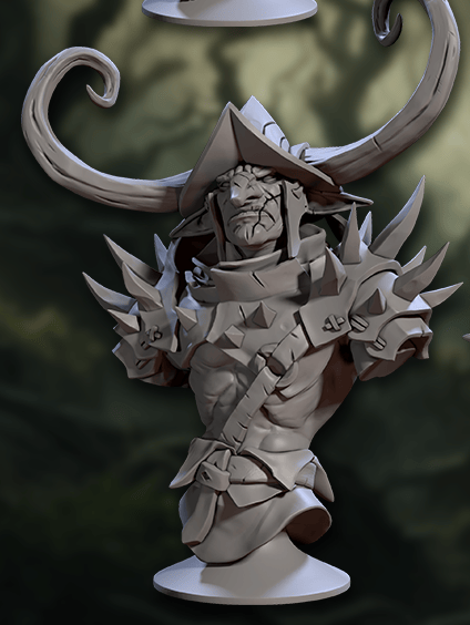 3D Printed Artisan Guild Faldorn Hobgoblin Bust Set 28mm 32mm - 3D Printing Boss 