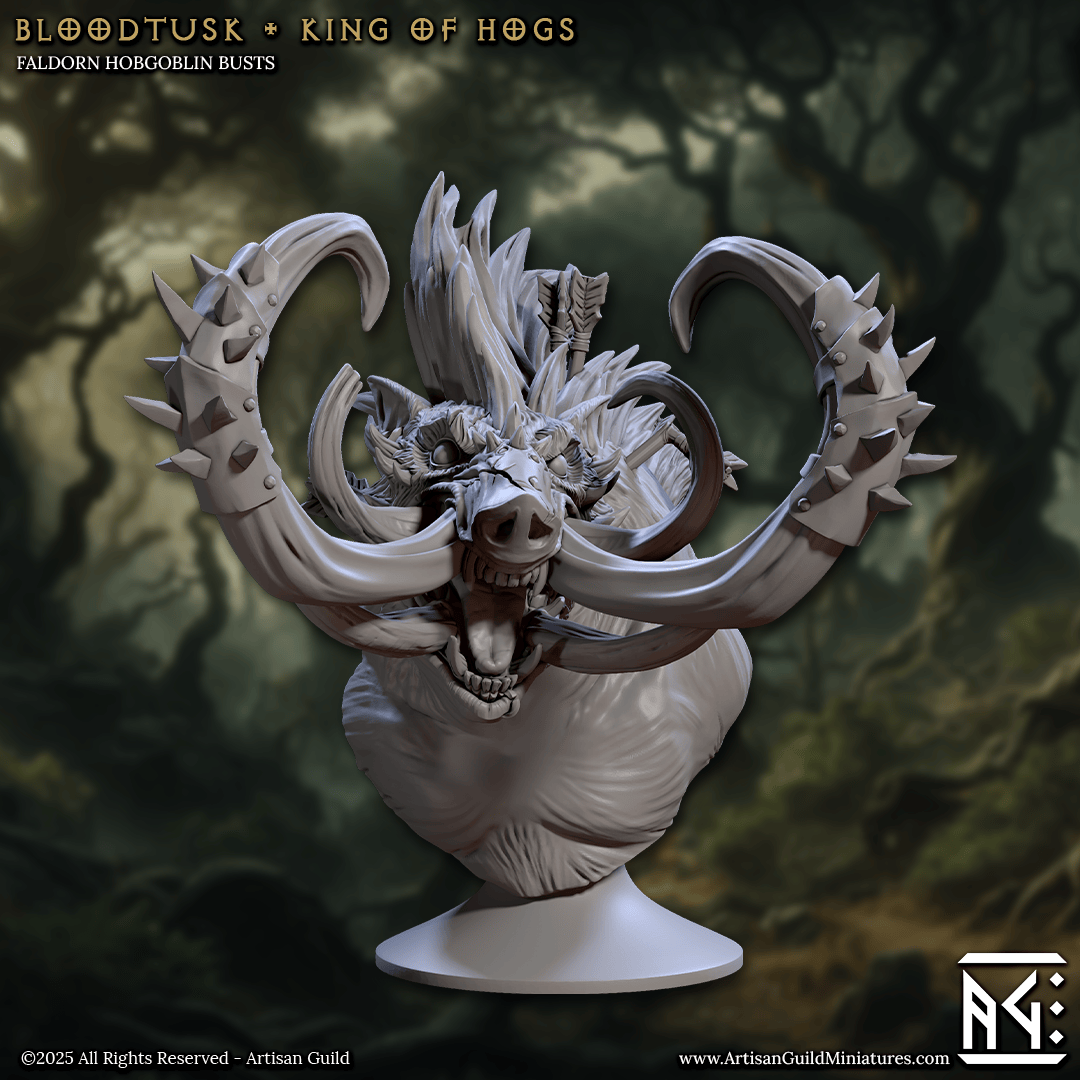 3D Printed Artisan Guild Faldorn Hobgoblin Bust Set 28mm 32mm - 3D Printing Boss 