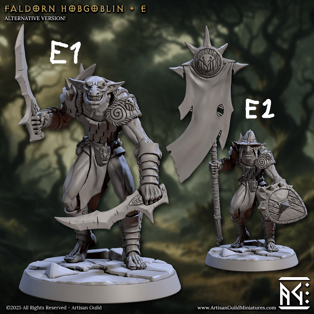 3D Printed Artisan Guild Faldorn Hobgoblins Set Faldorn Hobgoblin Set 28mm 32mm - 3D Printing Boss 