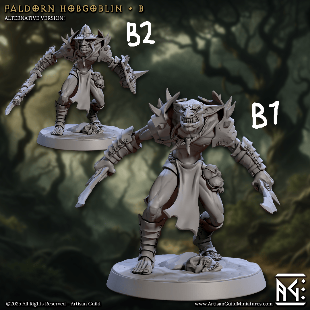 3D Printed Artisan Guild Faldorn Hobgoblins Set Faldorn Hobgoblin Set 28mm 32mm - 3D Printing Boss 