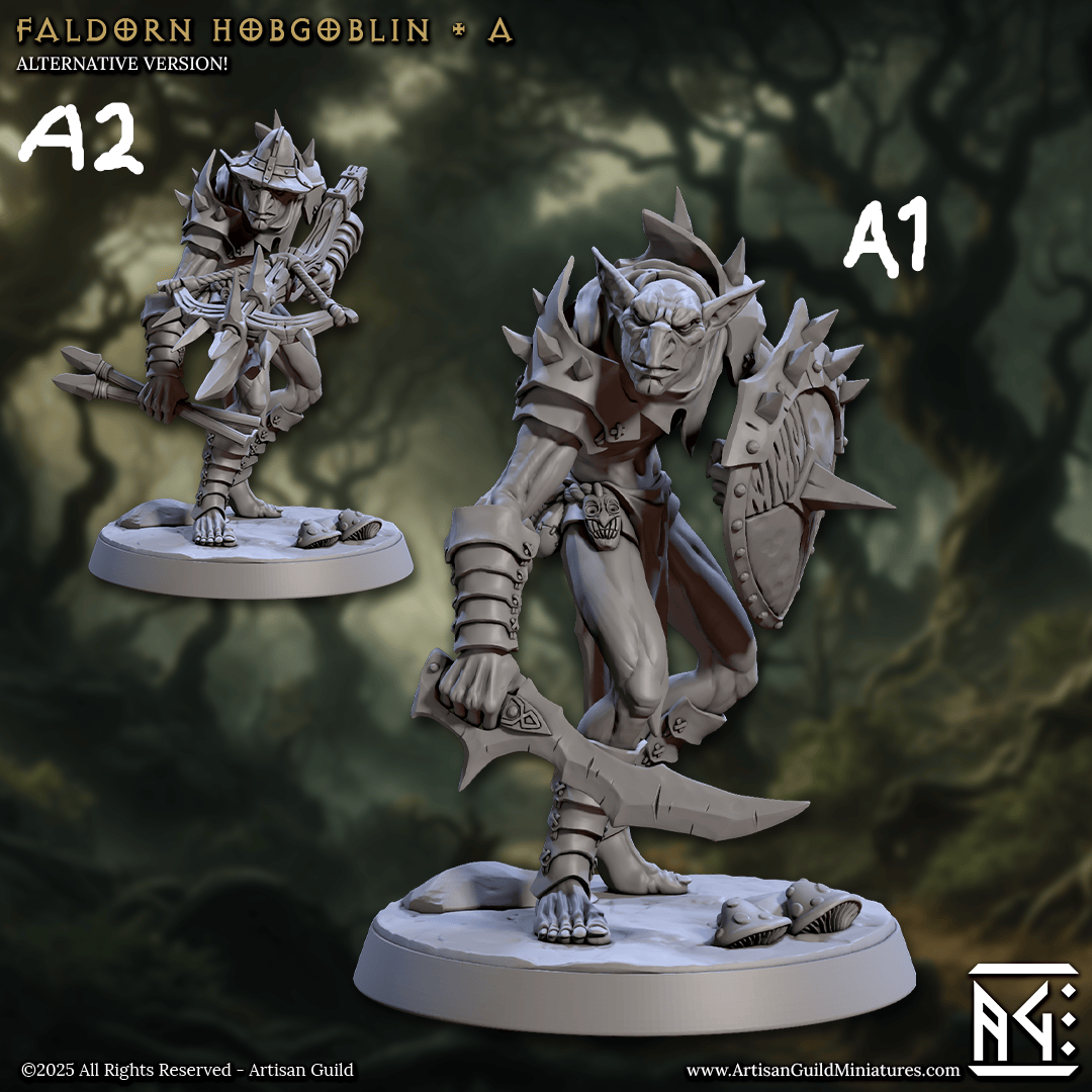 3D Printed Artisan Guild Faldorn Hobgoblins Set Faldorn Hobgoblin Set 28mm 32mm - 3D Printing Boss 