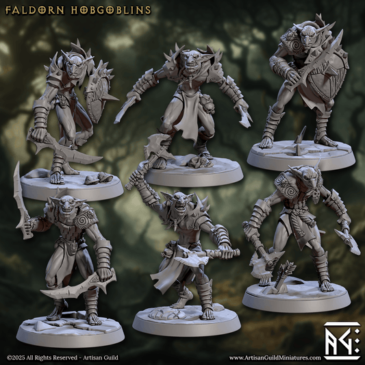 3D Printed Artisan Guild Faldorn Hobgoblins Set Faldorn Hobgoblin Set 28mm 32mm - 3D Printing Boss 