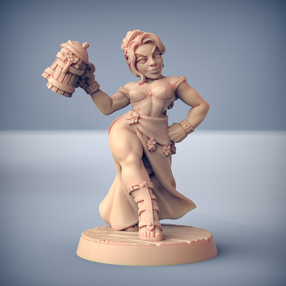 3D Printed Artisan Guild Fraia - Dwarven Beauty Dwarven Oathbreakers 28mm 32mm - 3D Printing Boss 