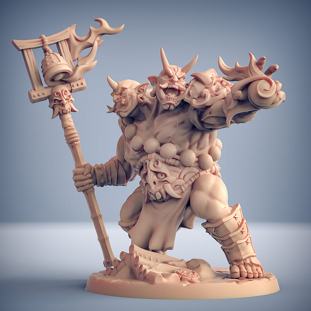 3D Printed Artisan Guild Goraku the Ogre Magi Oni Clan 28mm 32mm - 3D Printing Boss 