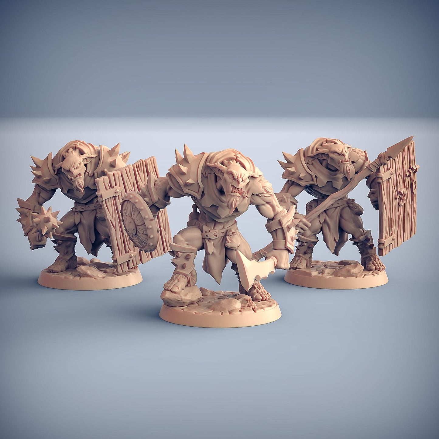 3D Printed Artisan Guild Great Goblin Thugs Set 28mm 32mm - 3D Printing Boss 
