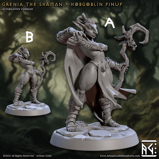 3D Printed Artisan Guild Grenia the Shaman Faldorn Hobgoblin Set 28mm 32mm - 3D Printing Boss 