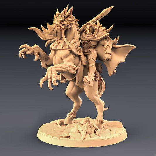 3D Printed Artisan Guild Gryphsteed and Warhorse Mounted Heroes Fighters Guild Set 28mm 32mm - 3D Printing Boss 