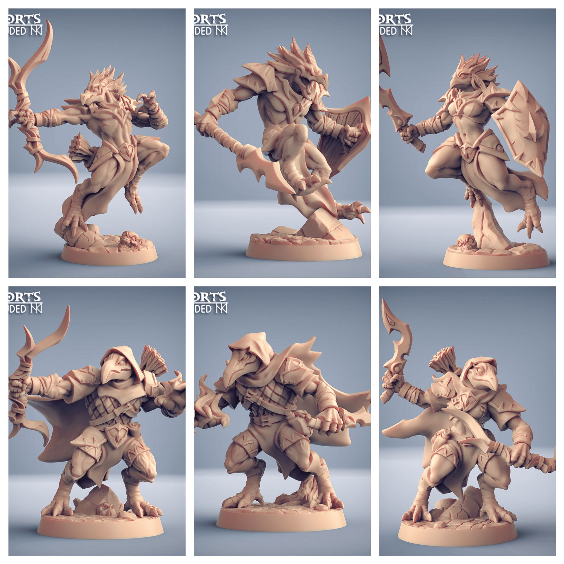 3D Printed Artisan Guild High Griphkins Set Eye Cult Gryphkin 28mm 32mm - 3D Printing Boss 