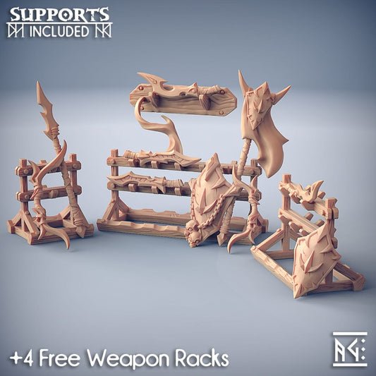 3D Printed Artisan Guild High Gryphkin Weapons Rack Eye Cult Gryphkin 28mm 32mm - 3D Printing Boss 