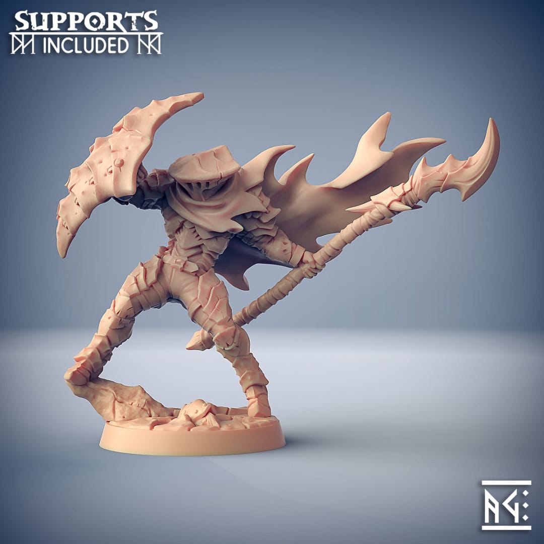 3D Printed Artisan Guild Hiro Dustwalker Scourgeland Survivors 28mm 32mm - 3D Printing Boss 