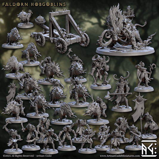 3D Printed Artisan Guild Grenia the Shaman Faldorn Hobgoblin Set 28mm 32mm - 3D Printing Boss 