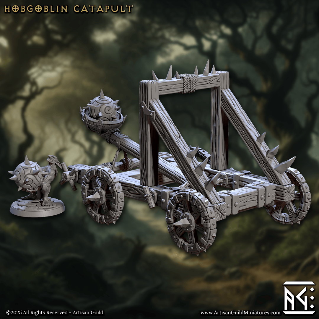 3D Printed Artisan Guild Hobgoblin Catapult Faldorn Hobgoblin Set 28mm 32mm - 3D Printing Boss 