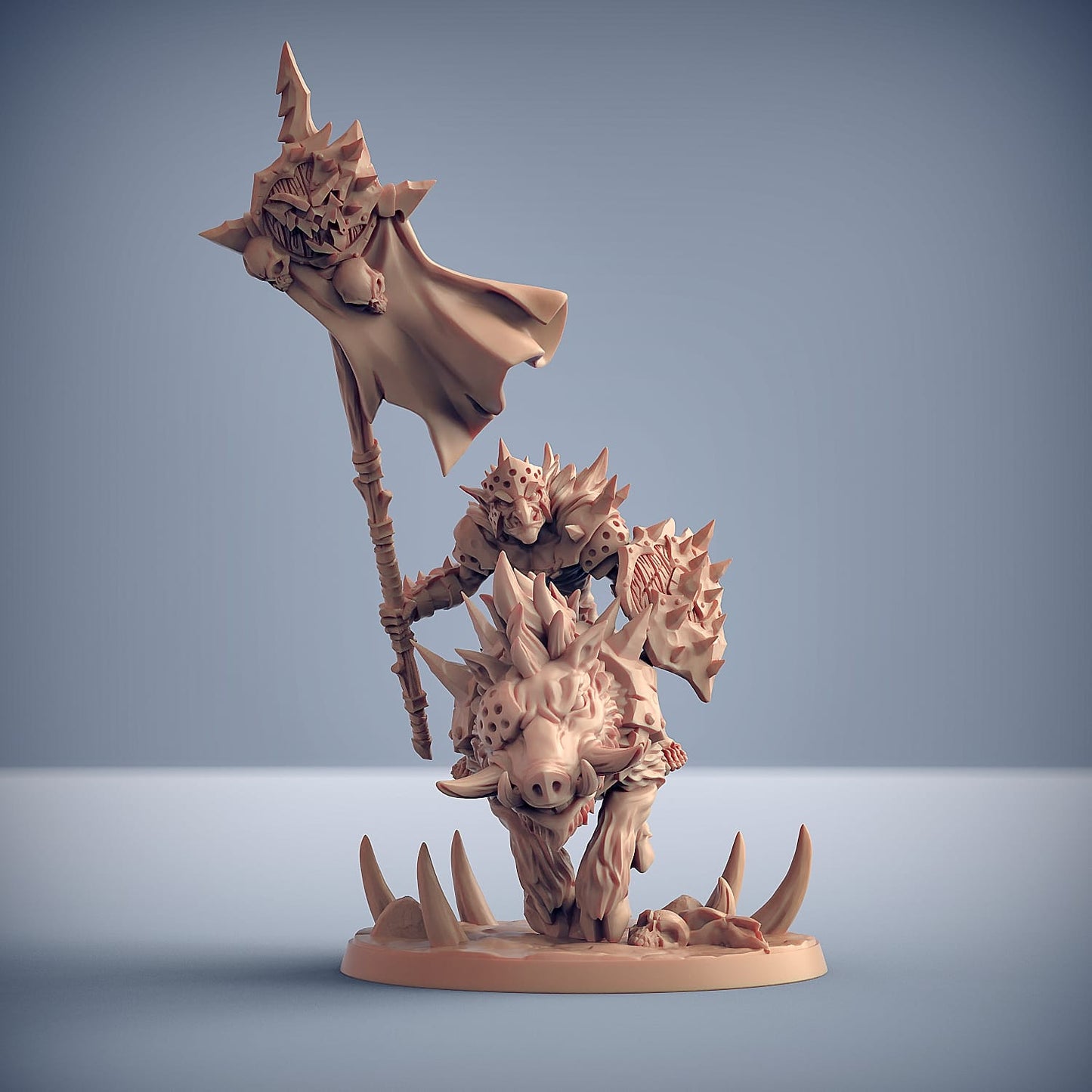 3D Printed Artisan Guild Hobgoblin Razorbeast Riders Blackrazor Hobgoblins 28mm 32mm - 3D Printing Boss 