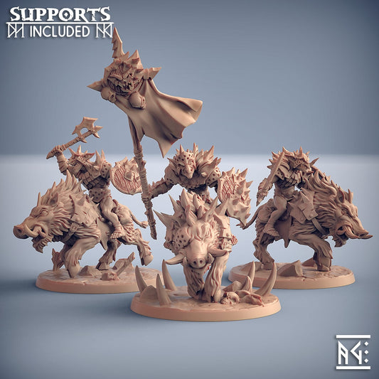3D Printed Artisan Guild Hobgoblin Razorbeast Riders Blackrazor Hobgoblins 28mm 32mm - 3D Printing Boss 