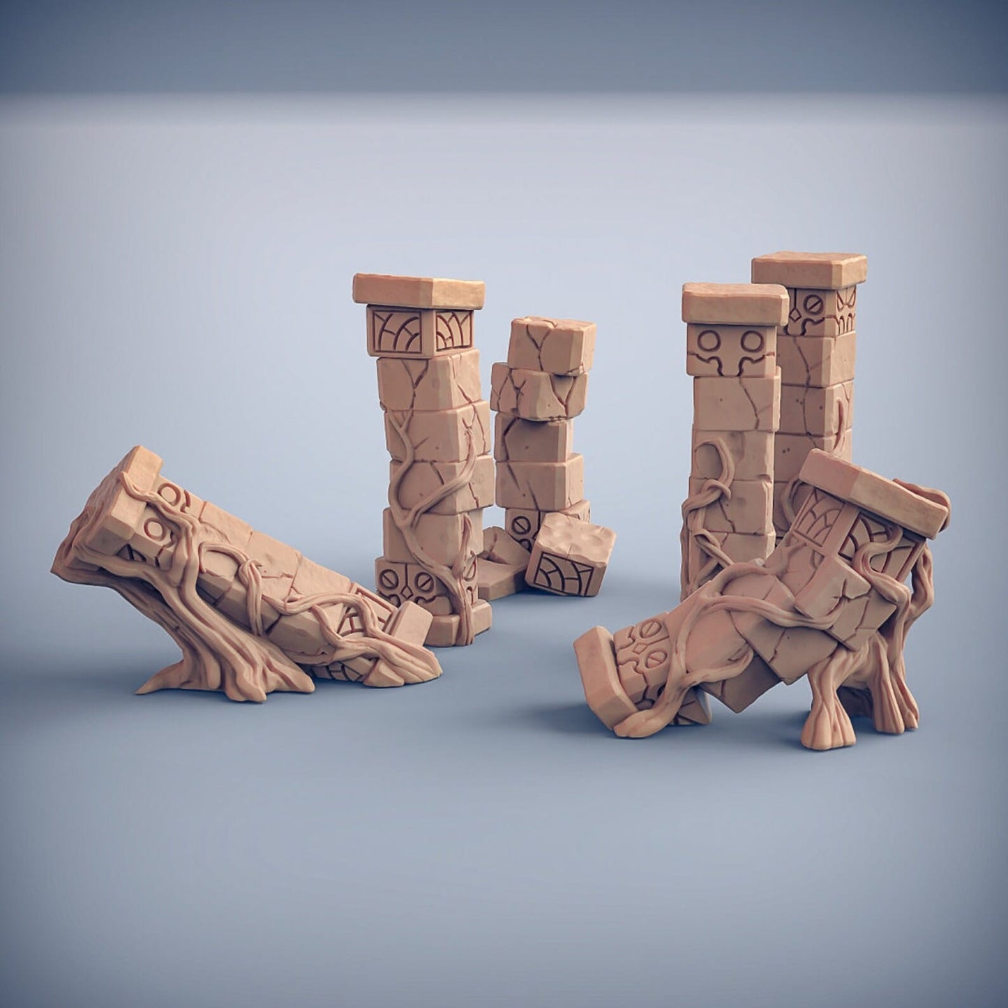 3D Printed Artisan Guild Holmuran Temple Ruins Swamp Gurunda 28mm 32mm - 3D Printing Boss 