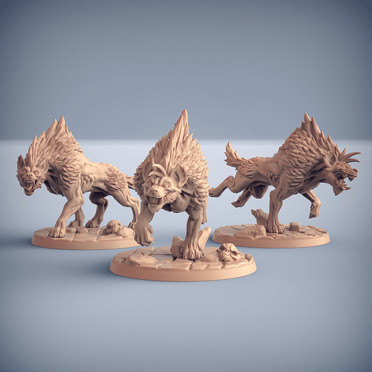 3D Printed Artisan Guild Hyenafiend Riders Bonegnasher Gnolls 28mm 32mm - 3D Printing Boss 