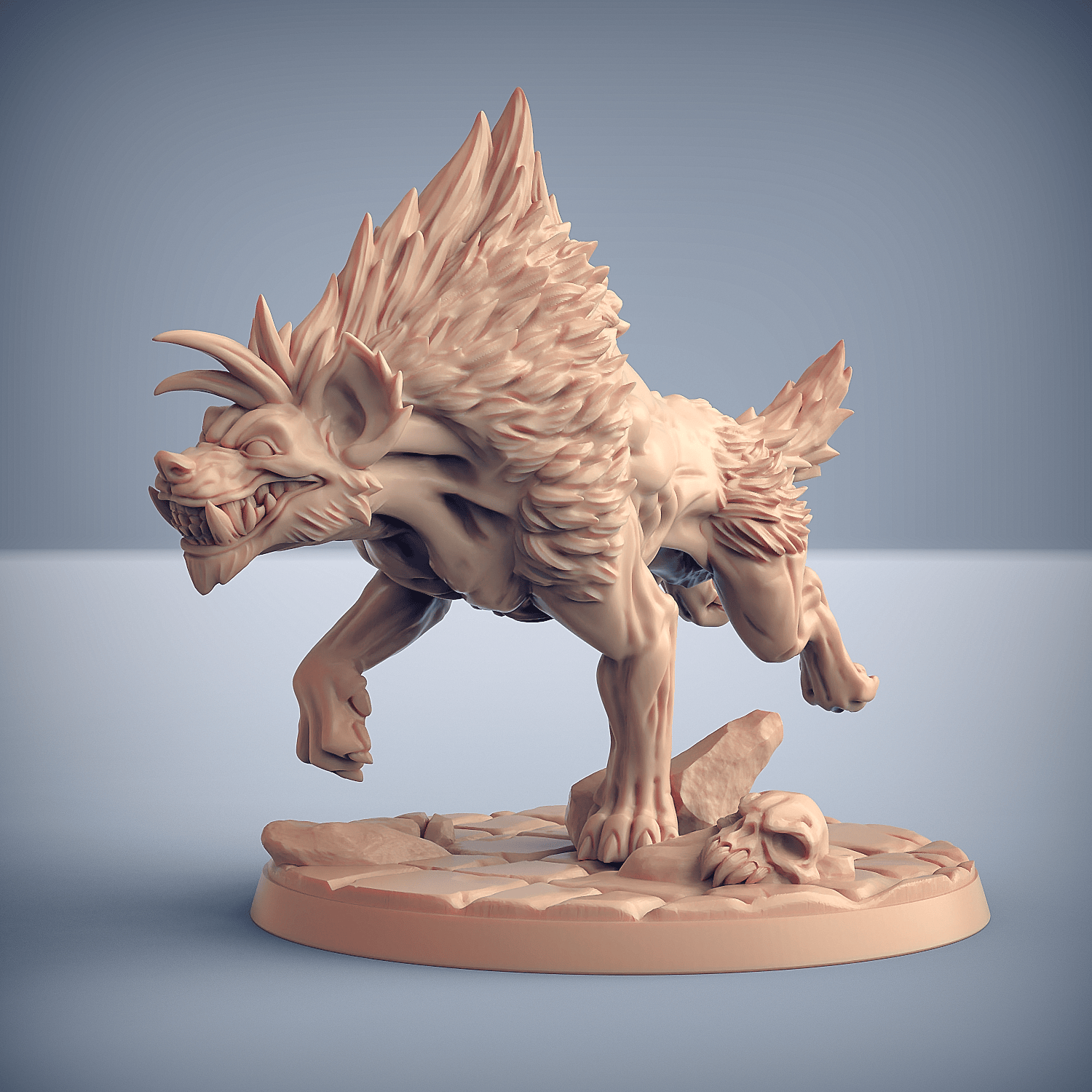 3D Printed Artisan Guild Hyenafiend Riders Bonegnasher Gnolls 28mm 32mm - 3D Printing Boss 