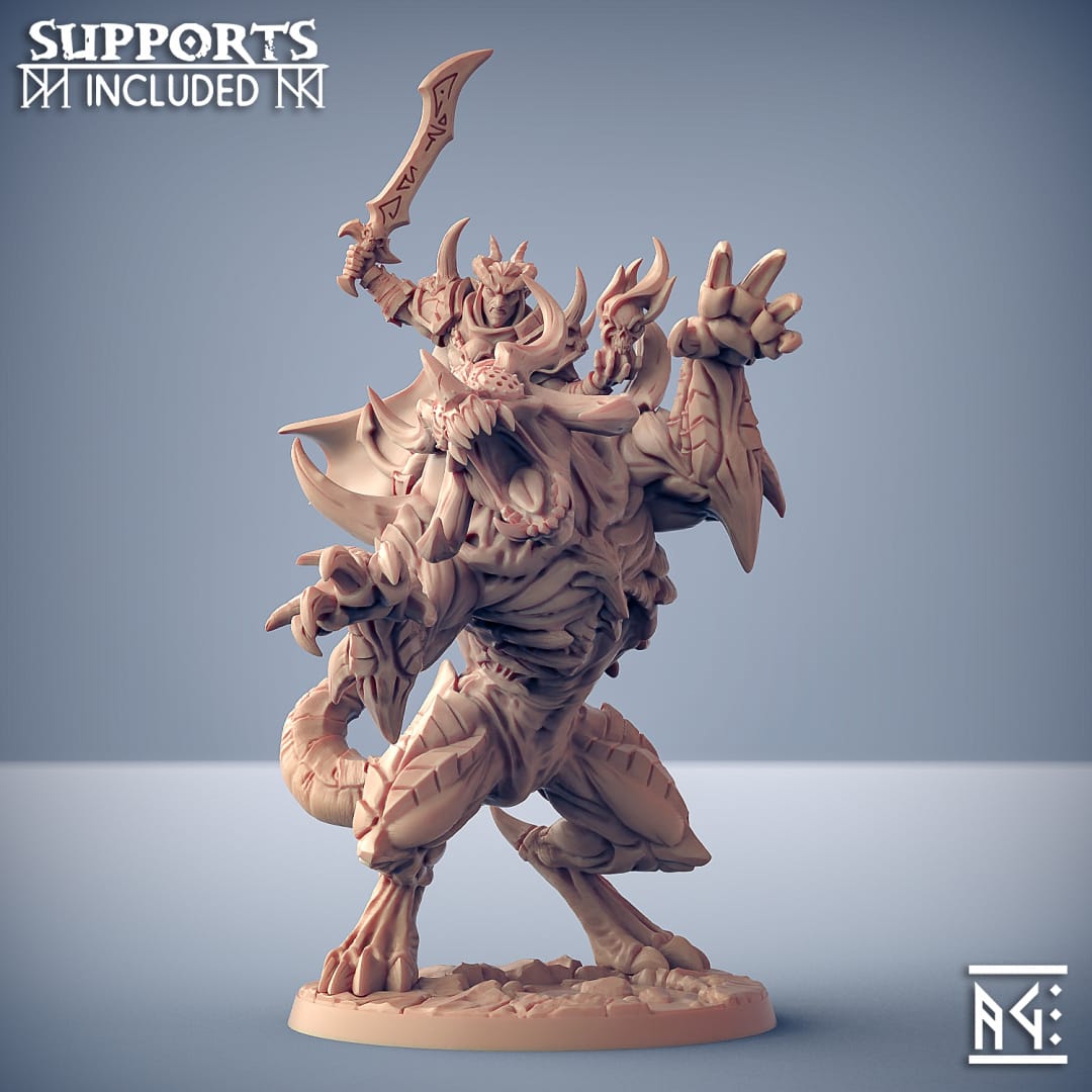 3D Printed Artisan Guild Ildamos on Rourazaak Abyss Demons Set 28mm 32mm - 3D Printing Boss 
