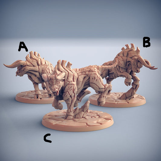 3D Printed Artisan Guild Kalkotaurs Dumlok Flameseekers 28mm 32mm - 3D Printing Boss 