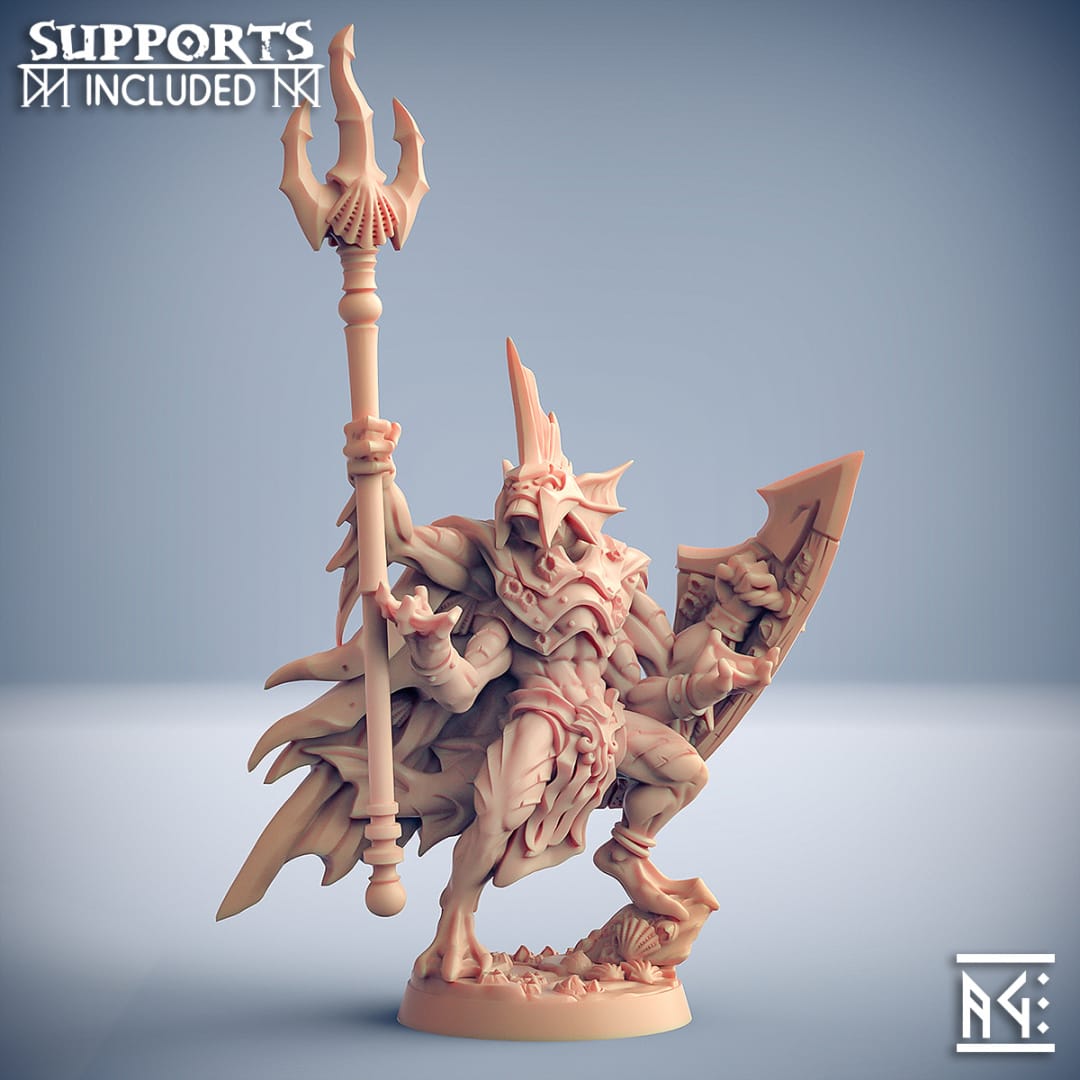 3D Printed Artisan Guild King Osteras The Chosen of Holmuran Death-Tide Jurakin 28mm 32mm - 3D Printing Boss 