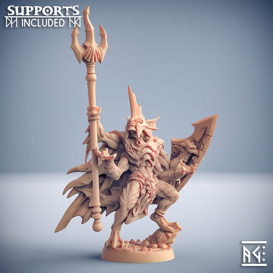 3D Printed Artisan Guild King Osteras The Chosen of Holmuran Death-Tide Jurakin 28mm 32mm - 3D Printing Boss 