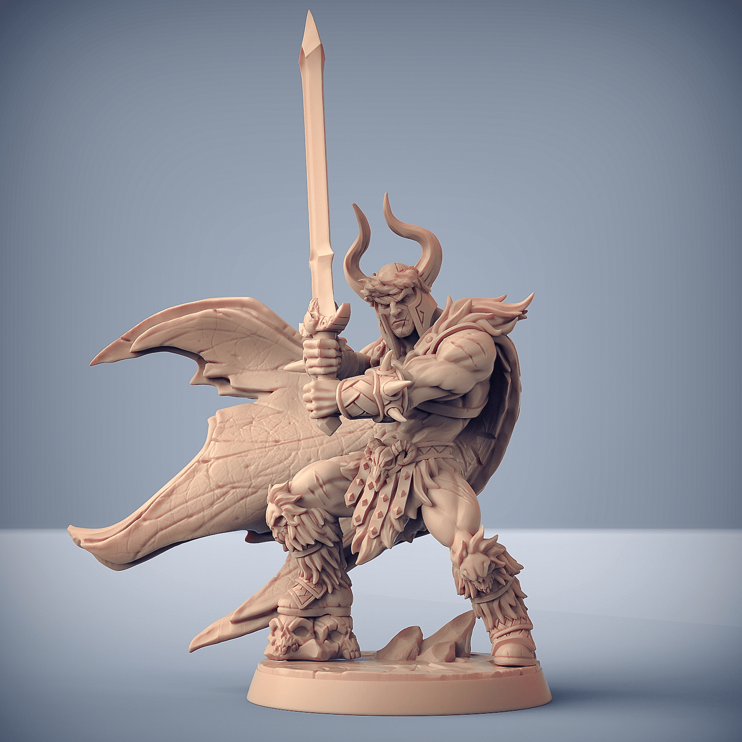 3D Printed Artisan Guild Krommir Stronghammer Dragonpeak Barbarians 28mm 32mm - 3D Printing Boss 