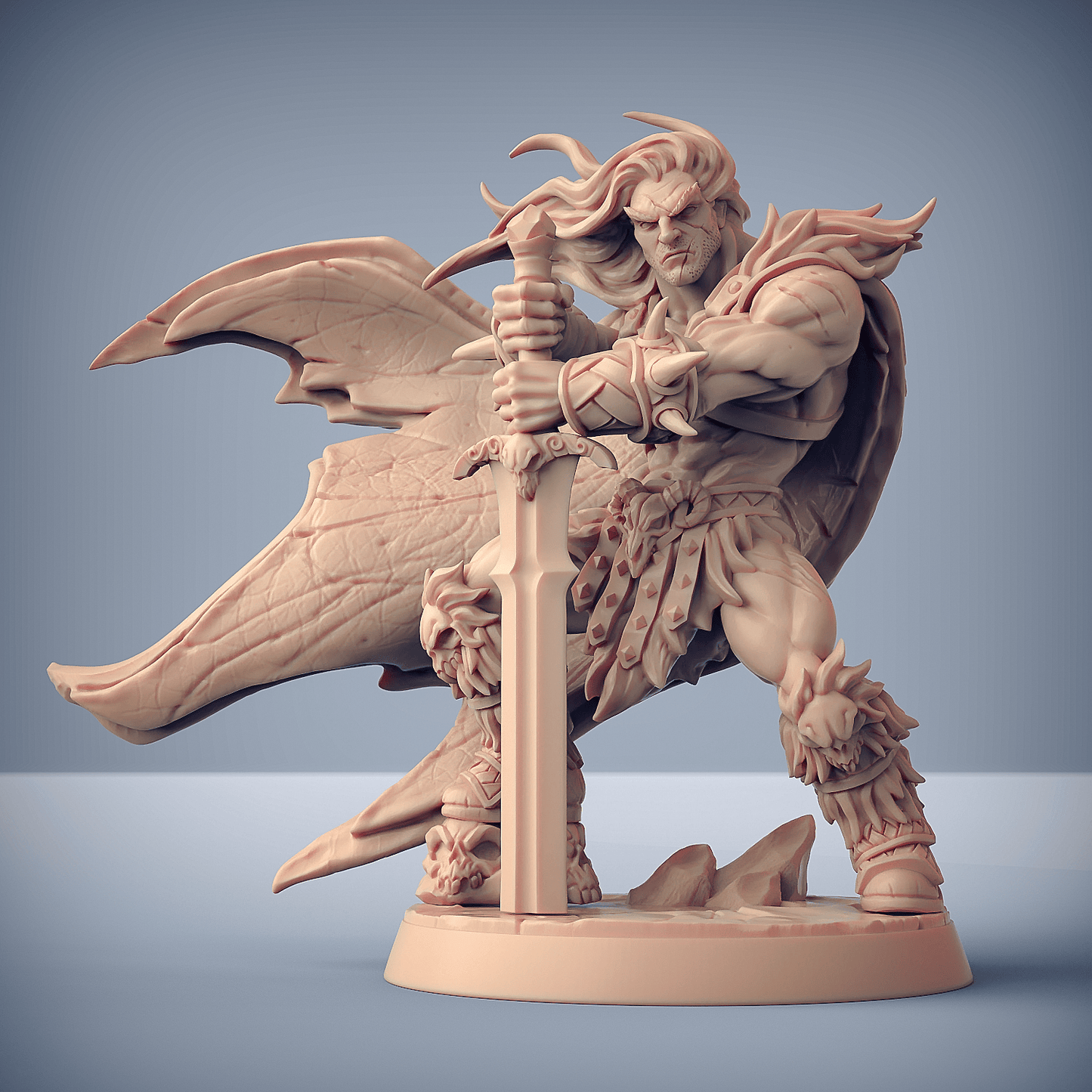 3D Printed Artisan Guild Krommir Stronghammer Dragonpeak Barbarians 28mm 32mm - 3D Printing Boss 