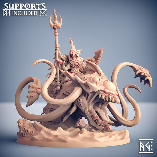 3D Printed Artisan Guild Kurkalla the Tide Tyrant Death-Tide Jurakin 28mm 32mm - 3D Printing Boss 