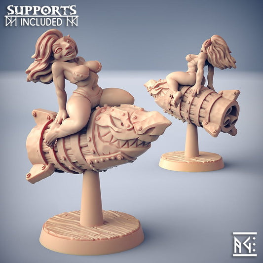 3D Printed Artisan Guild Lyzz Kaboom - Goblin Beauty Sparksoot Goblin Set 28mm 32mm - 3D Printing Boss 