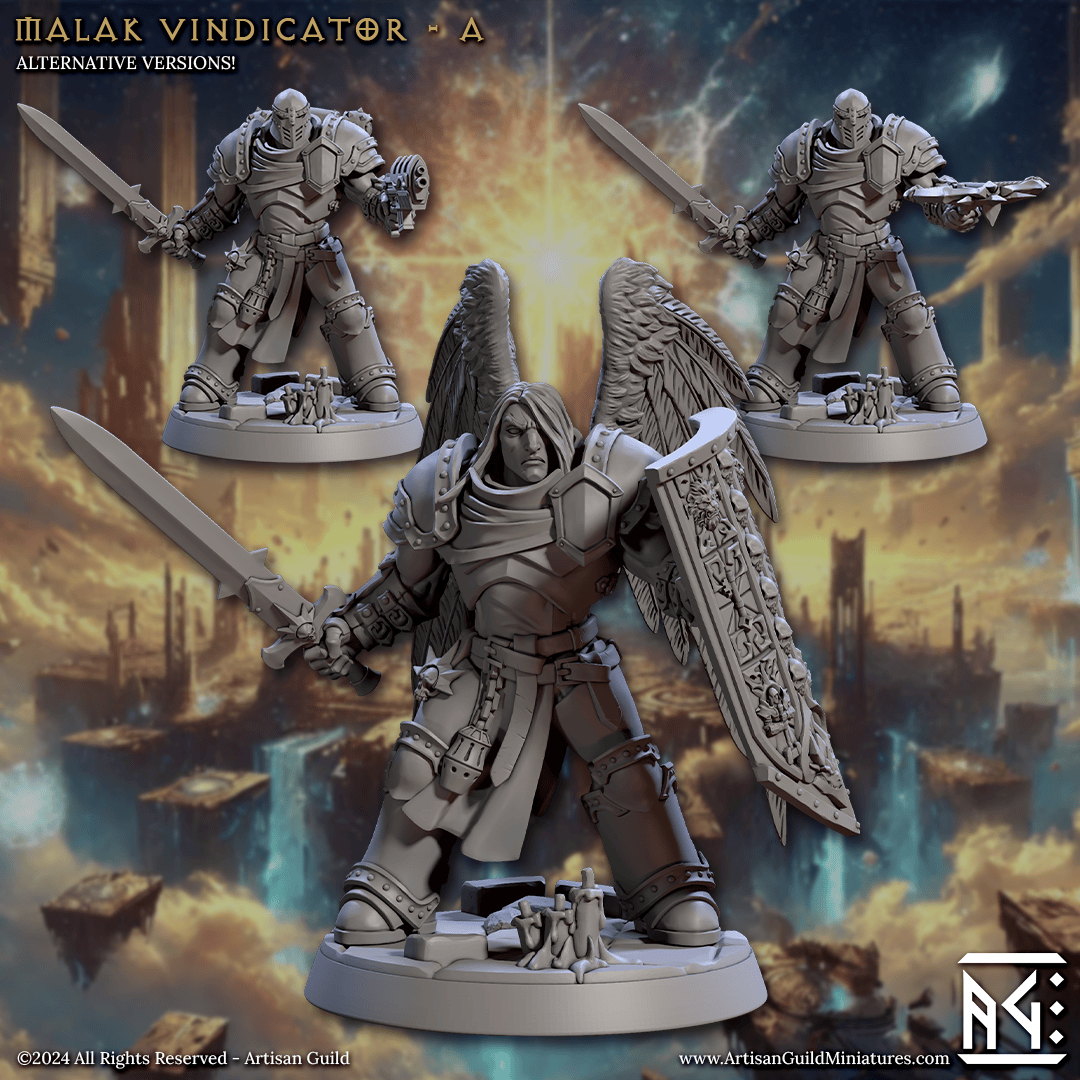 3D Printed Artisan Guild Malakim Vindicators Wrath of the Malakim Set 28mm 32mm - 3D Printing Boss 