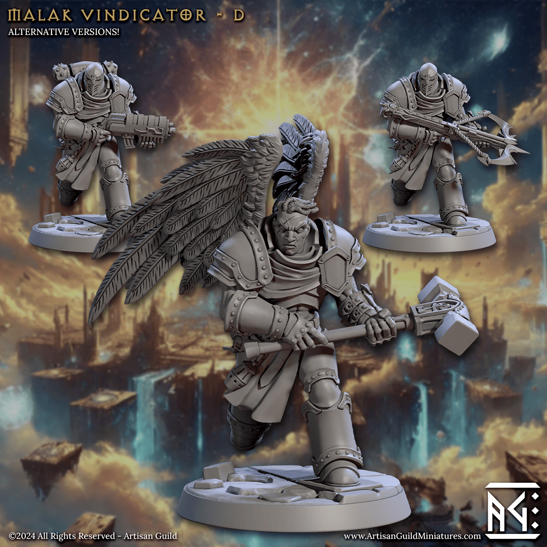3D Printed Artisan Guild Malakim Vindicators Wrath of the Malakim Set 28mm 32mm - 3D Printing Boss 