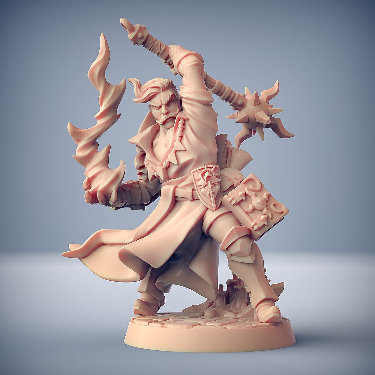 3D Printed Artisan Guild Marko Sol Justicar The Eye of Tialevor Heroes Set Welcome Box 28mm 32mm - 3D Printing Boss 