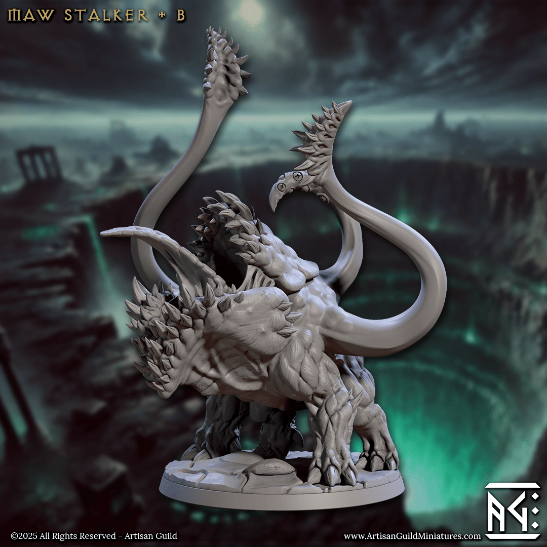 3D Printed Artisan Guild Maw Stalkers Descent into the Hive of the All Seeing 28mm 32mm - 3D Printing Boss 